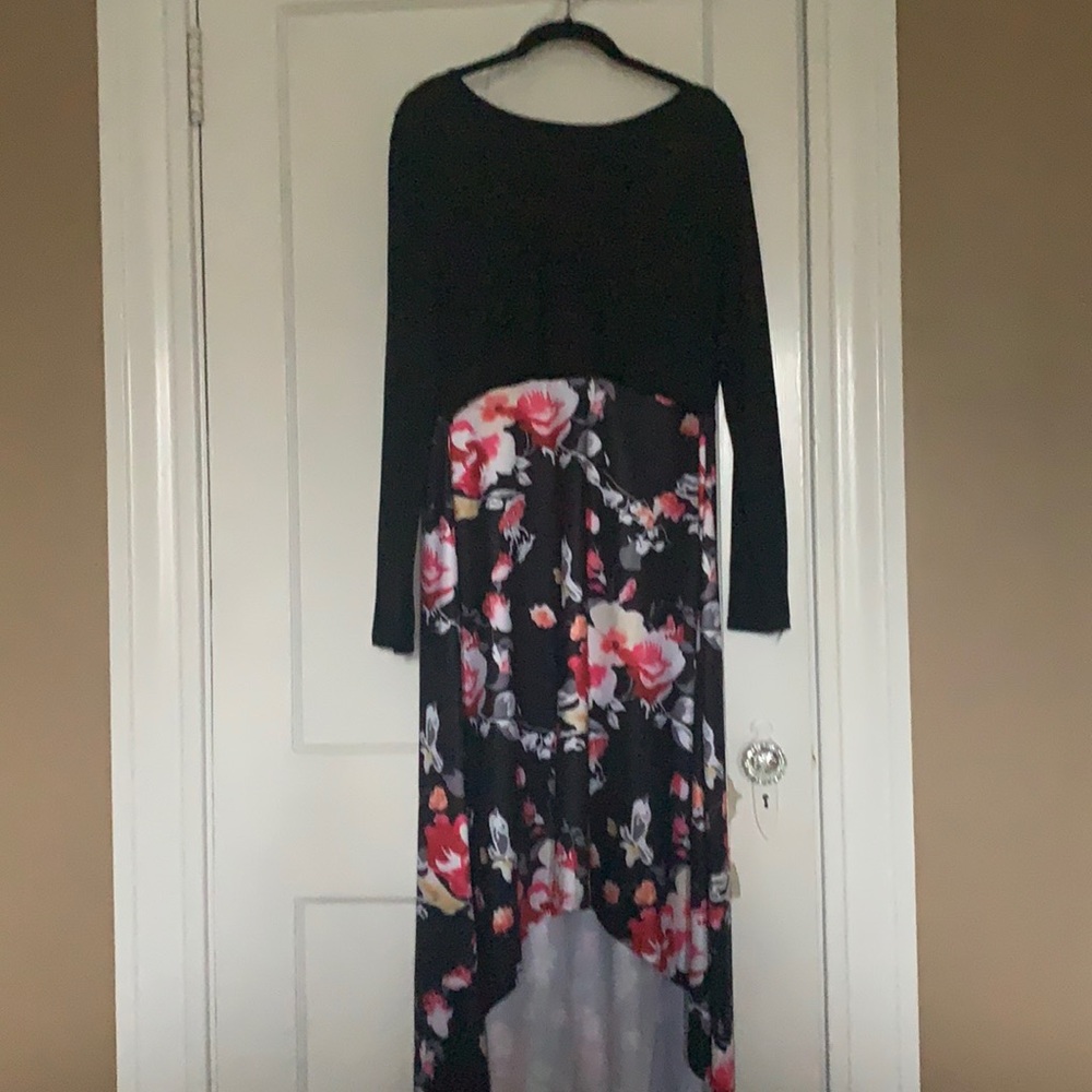 Patpat size large high low breastfeeding dress floral